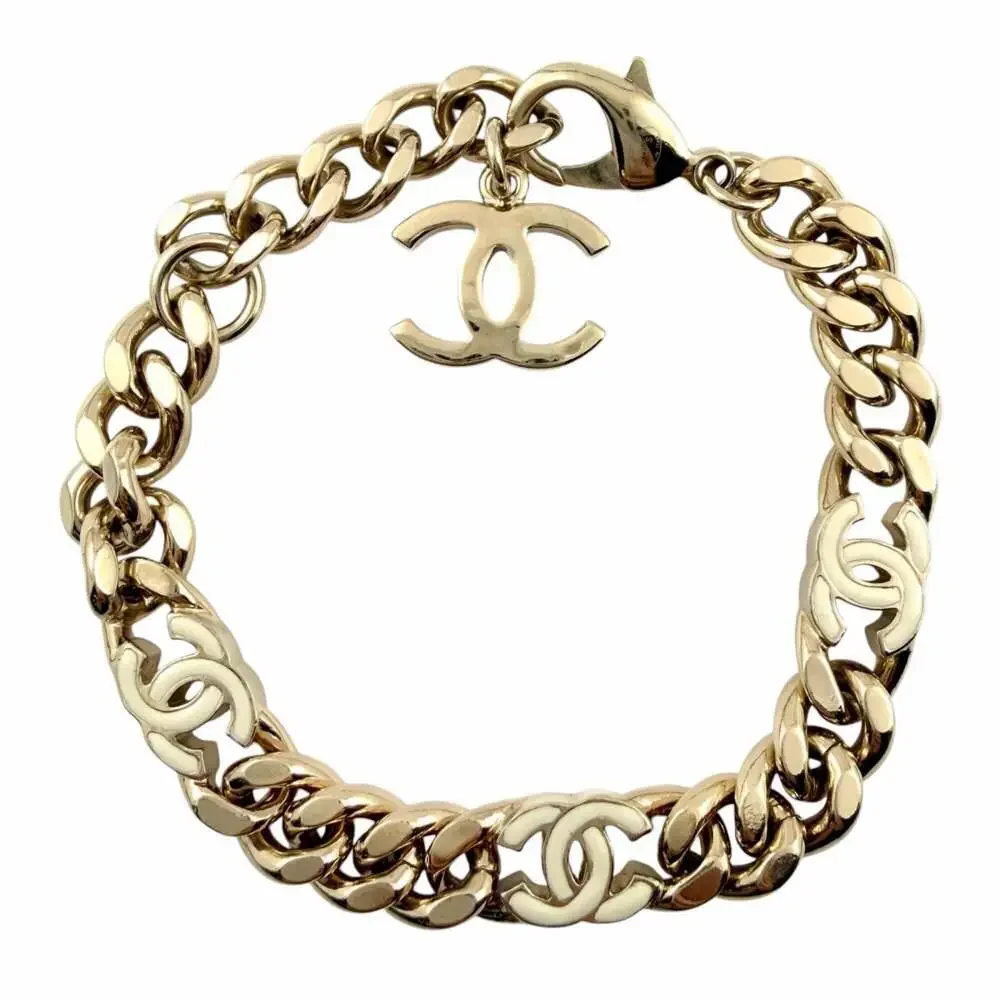 Chanel Cc Logo Chain Bracelet Metal #256929C11B